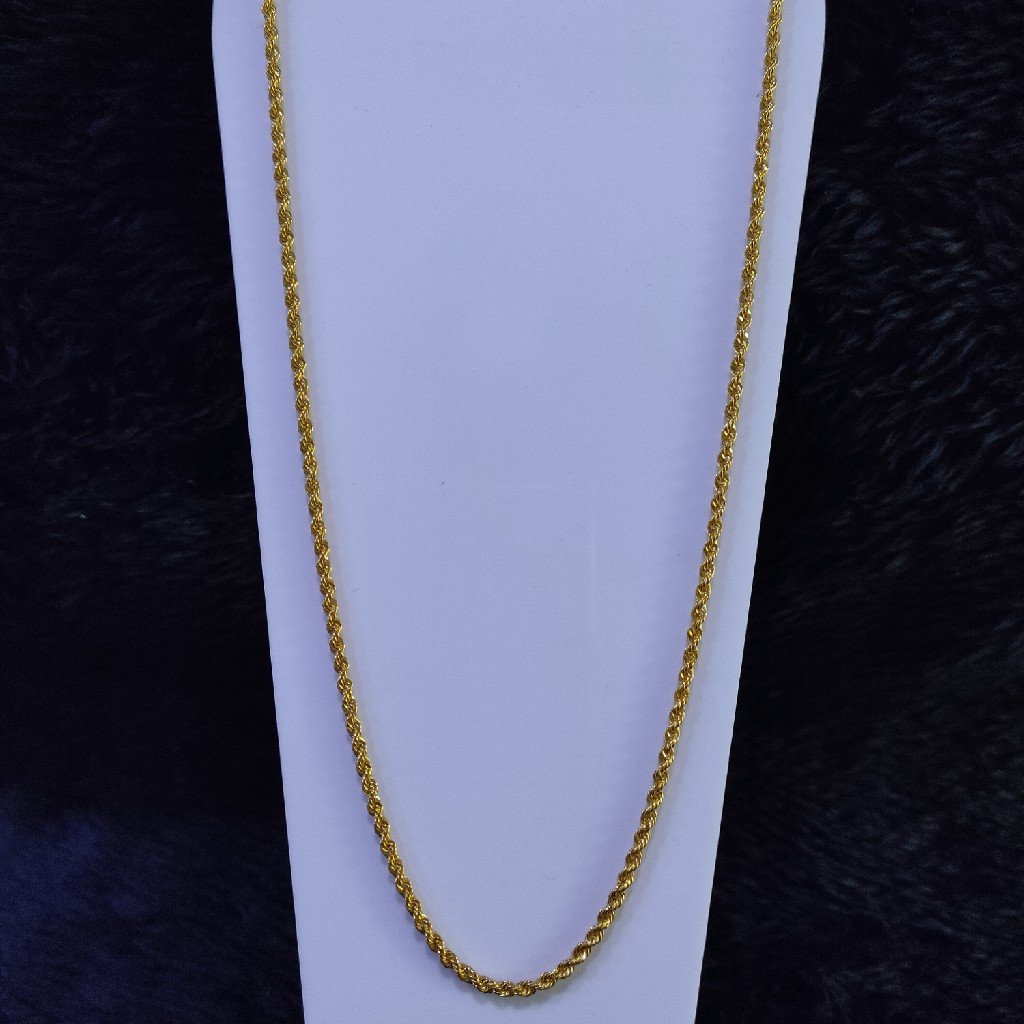 22KT/916 Yellow Gold Gazelle Chain For Unisex