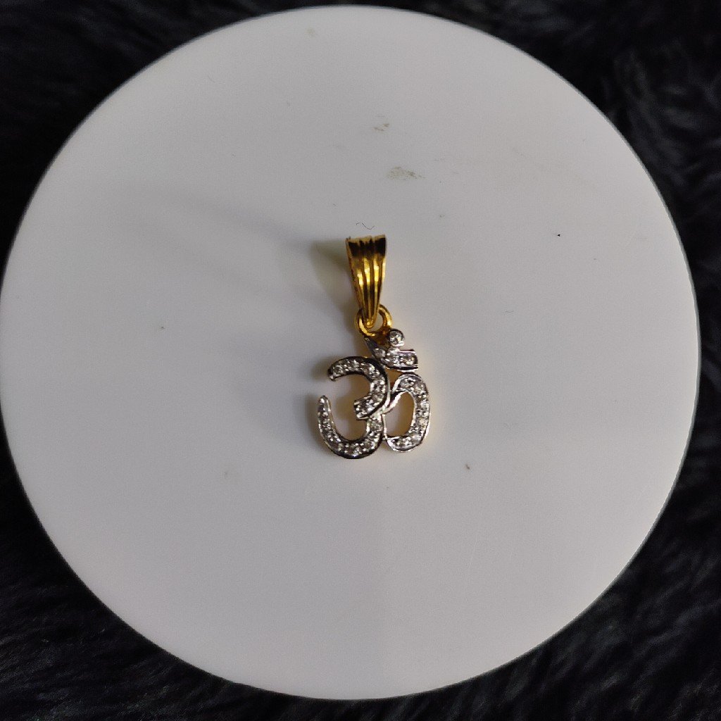 22KT/916 Yellow Gold Aishani Om Pendent  For Unisex