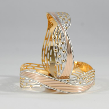 22KT Yellow Gold Jewellery  crossover Gold Bangles...