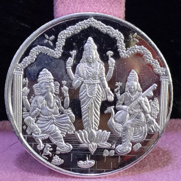999 Silver Fifty Gram Trimurti Silver coin