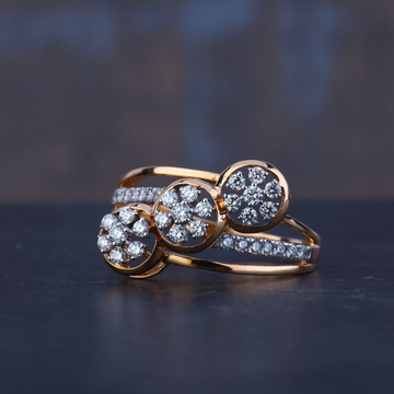 22K Gold Fancy Diamond Ring For Women