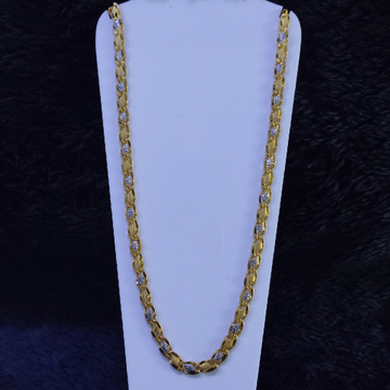 22KT/916 Yellow Gold Aanantha Hollow Chain For Men