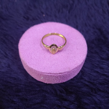 18KT/750 Yellow Gold Daily Wear Sraoi Ring