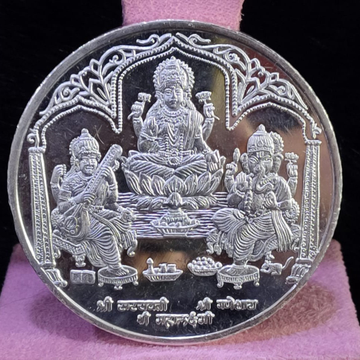 999 Silver Twenty Five gram Trimurti Silver coin
