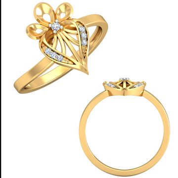 22KT Yellow Gold Cyprian Trinity Ring For Women