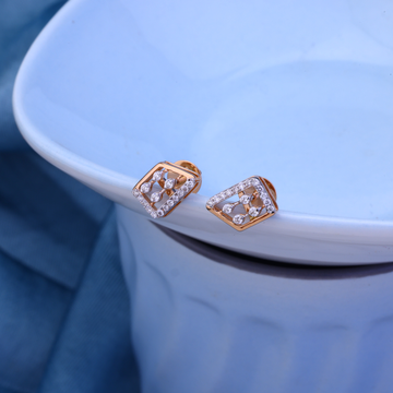 18Kt Gold Fancy Diamond Earring