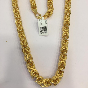 22KT Yellow Gold Desirous Gold Fancy Chain For Men