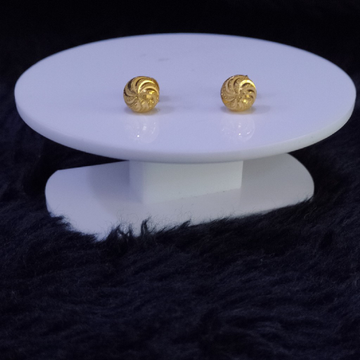 22KT/916 Yellow Gold Heily Stud Earrings For Women