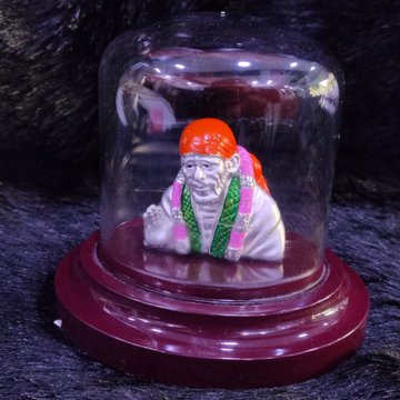 92.5 Sterling Silver Shirdi Sai Baba Statue with B...