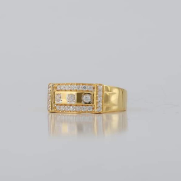 22KT/916 Yellow Gold Princely Ring For Men