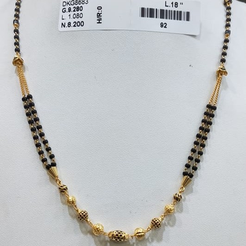 22KT/916 YELLOW GOLD FANCY MAYRA MANGALSUTRA GMS-0...