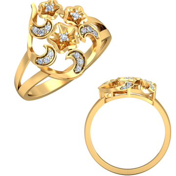 22KT Yellow Gold Camilla Lattice Ring For Women