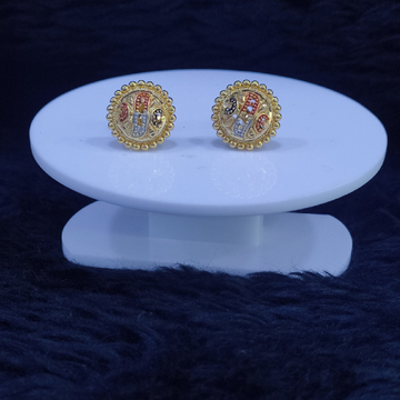 22KT/916 Yellow Gold Minni Earrings For Women