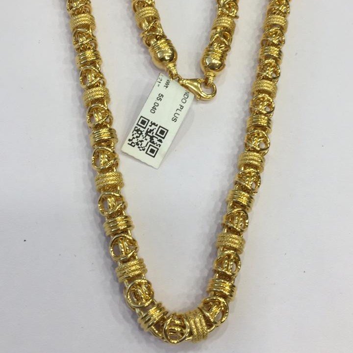 22KT Yellow Gold Shaira Round Chain For Men