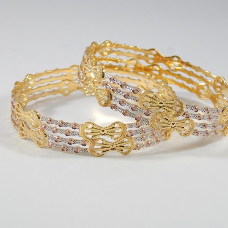 22Kt Yellow Gold Freida Bangles For Women