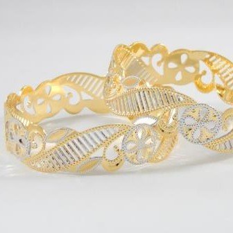 22Kt Yellow Gold Prachal Fancy Bangle For Women