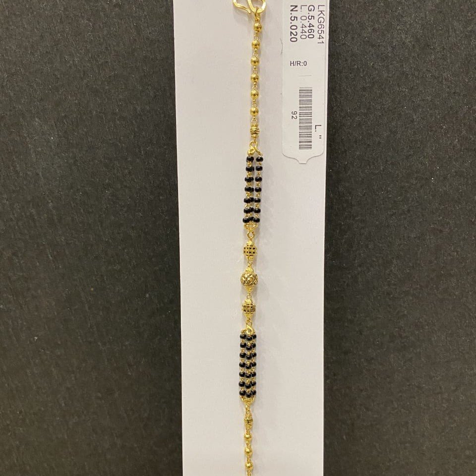 22kt/916 yellow gold symphonic mangalsutra bracelet for women