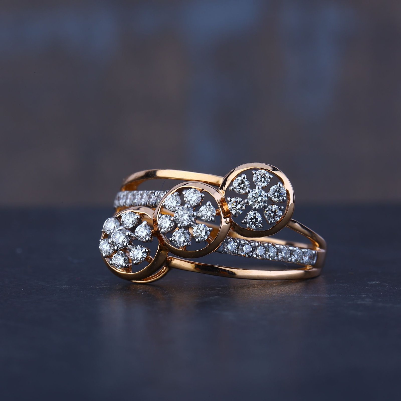 Buy 18k Yellow Gold Diamond Ring Band, Handmade Yellow Gold Ring, Single Diamond  Gold Ring, Earth Mined Natural Diamond Online in India - Etsy