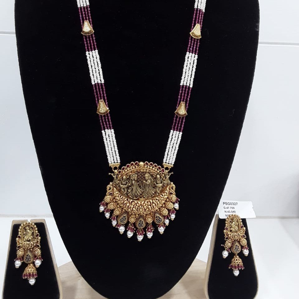 22KT Gold Dulhan Bridal Necklace Set