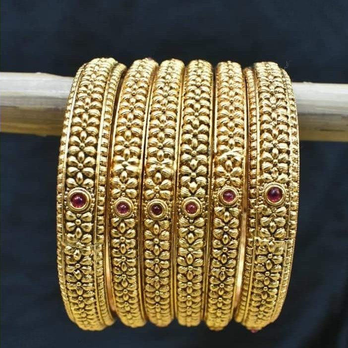 22KT yellow Gold 6Pices Set Bangles vocal For Local
