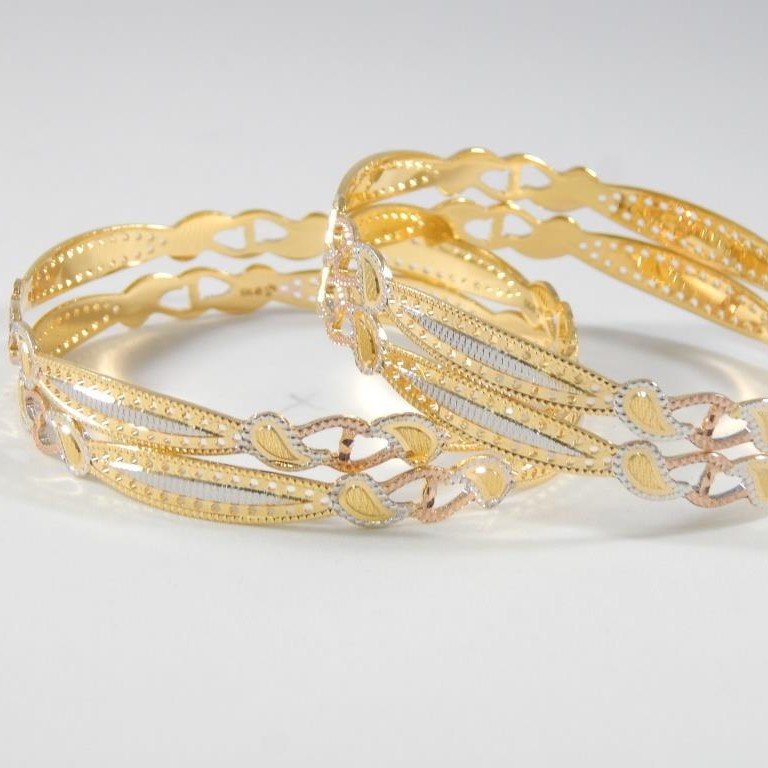 22Kt Yellow Gold Emily Bangles For Women