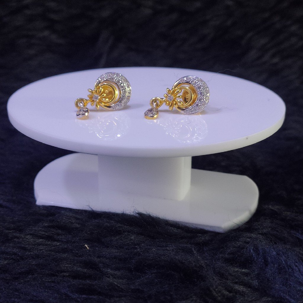 22KT/916 Yellow Gold Farida Earrings For Women