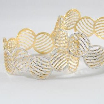 22Kt Yellow Gold Edelmira Round Bangles For Women