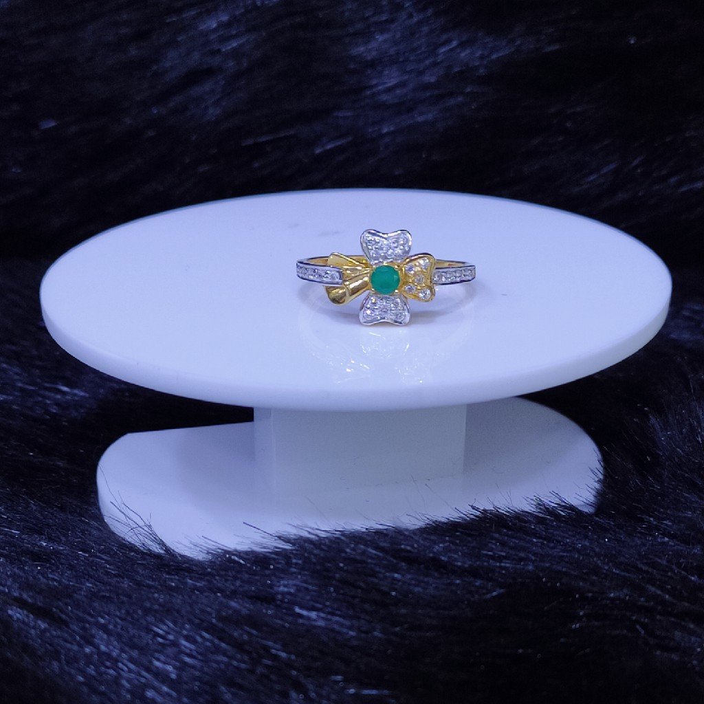 22KT/916 Yellow Gold Camilla Lattice Flower Ring For Women