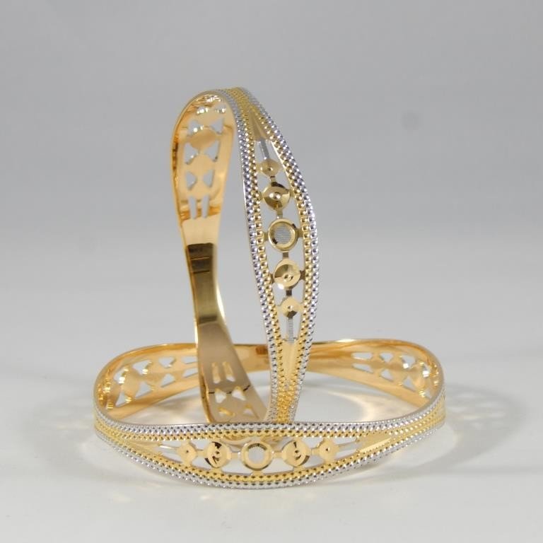 22KT Yellow  Gold Dizzying Dapper Bangles  For Women