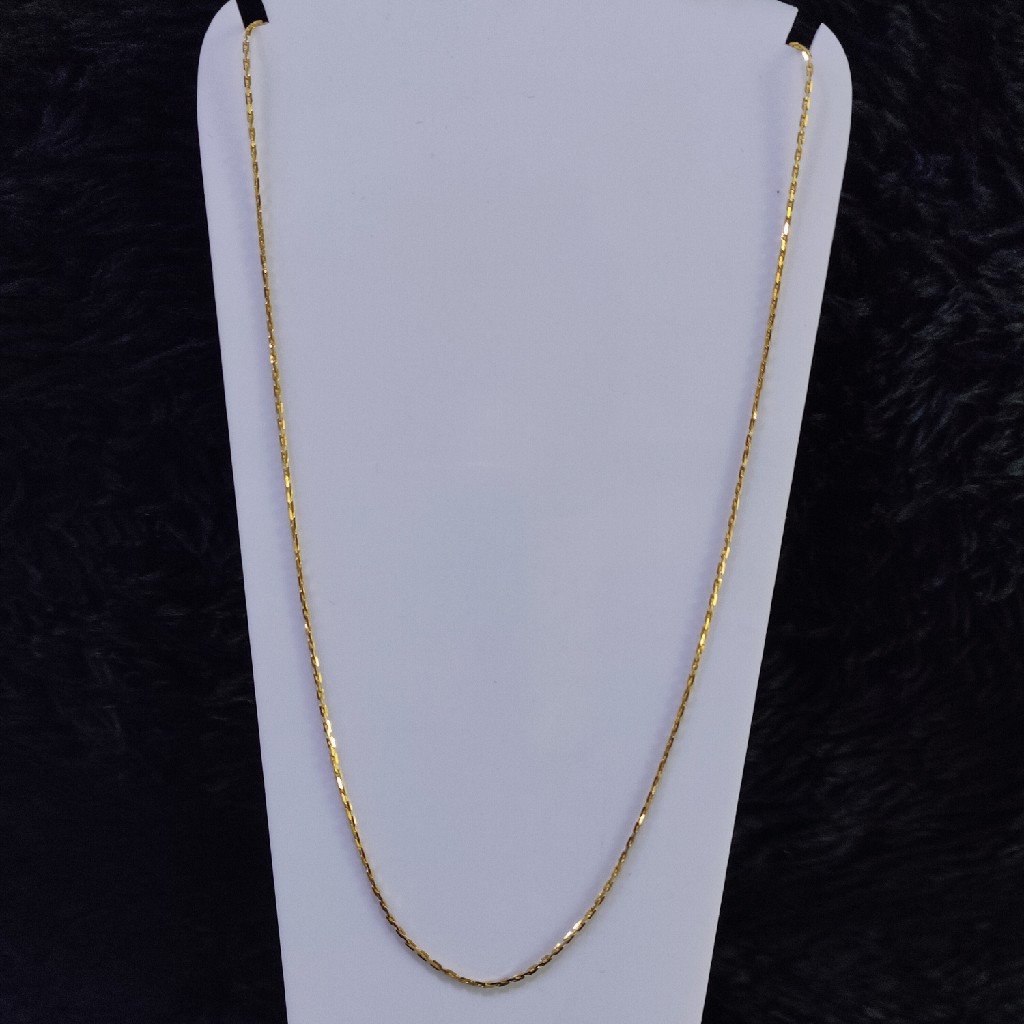 22KT/916 Yellow Gold Cable Chain For Unisex