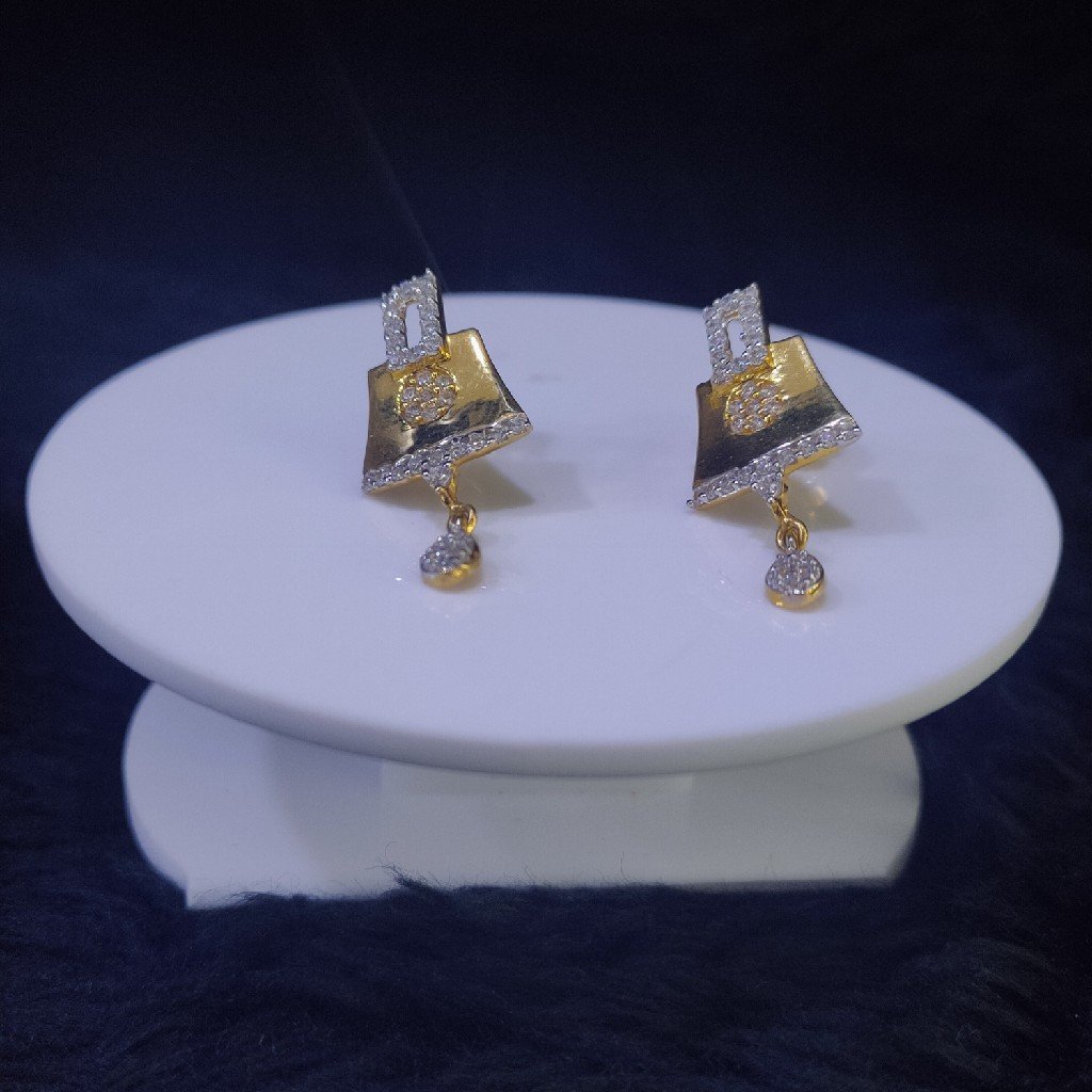 22KT/916 Yellow Gold Stargazing Earrings For Women